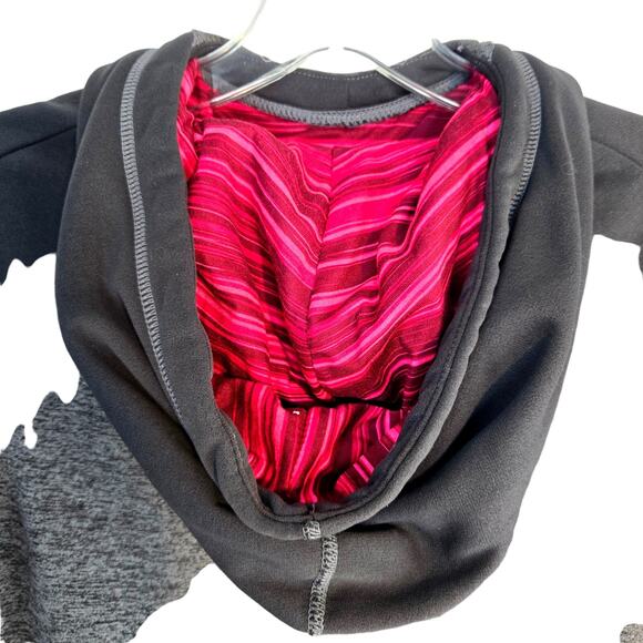 Nike Womens Jacket Sweatshirt Hood M medium Gray Misses Coat Sz 8 10 Junior Girl - Picture 10 of 10